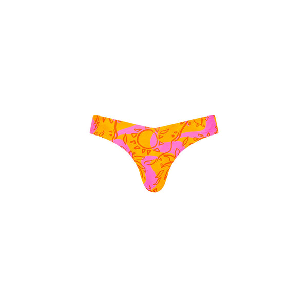 Cheeky V Bikini Bottom - Sangria Swirl