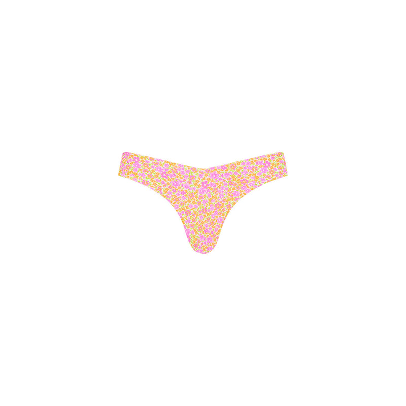 Cheeky V Bikini Bottom - Champagne Blossom