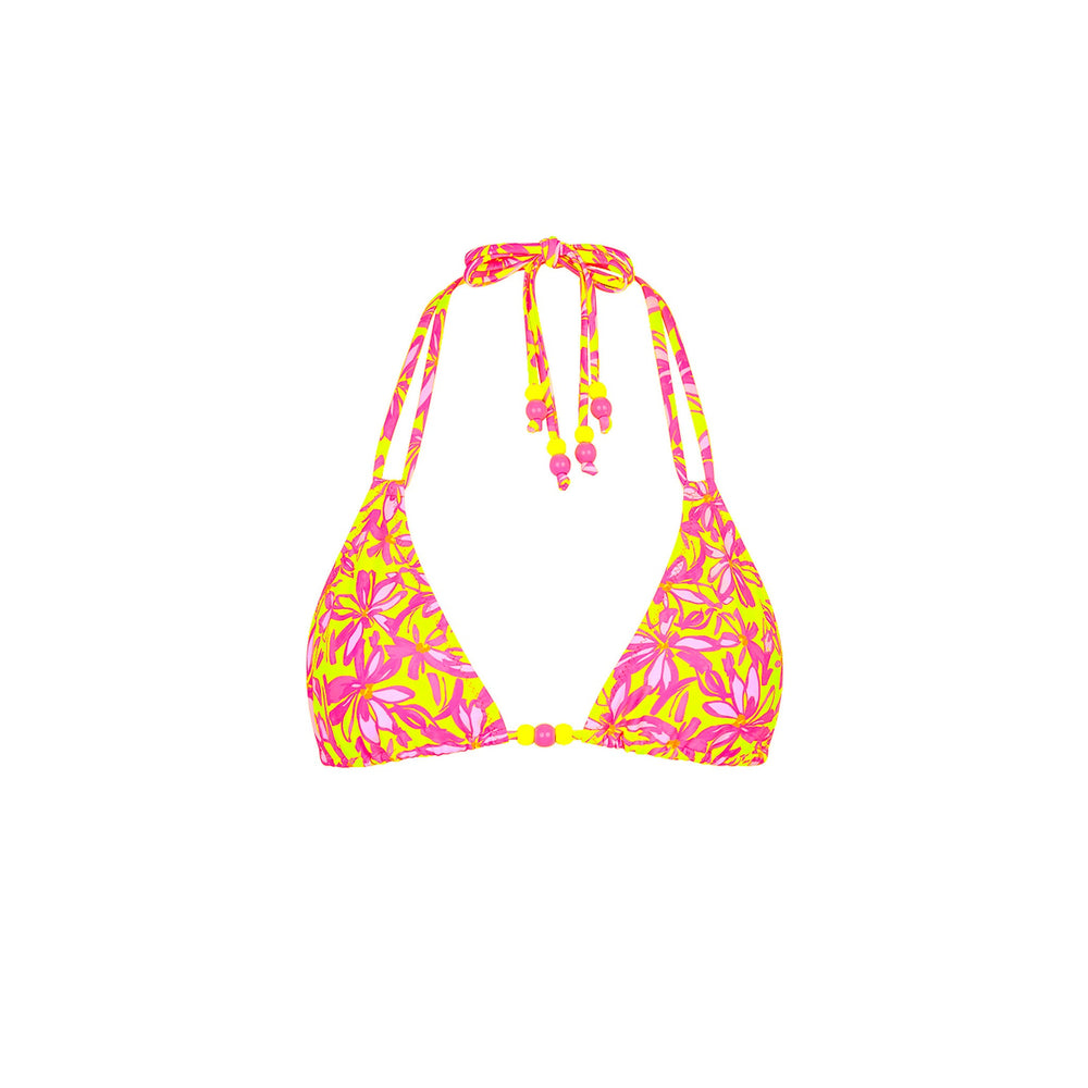 Halter Bralette Bikini Top - Sherbet Skies
