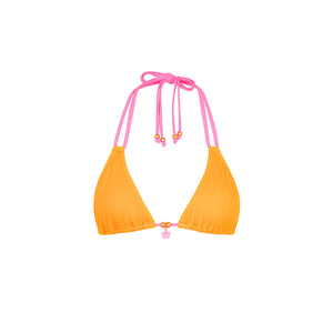 Halter Bralette Bikini Top - Peach Pop