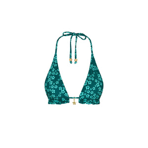 Frill Halter Bralette Bikini Top - Moonkiss