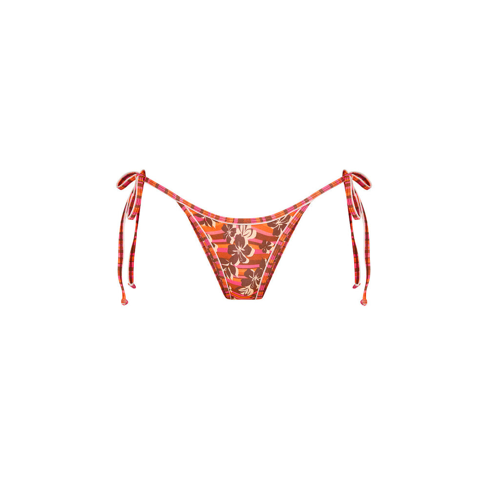Double Bind Cheeky Tie Bikini Bottom - Sunkissed Stripe