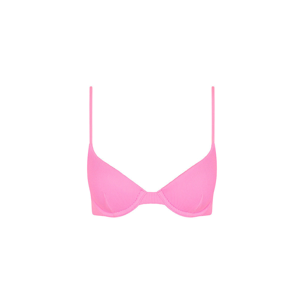 Slim Underwire Bra Bikini Top - Fairy Floss