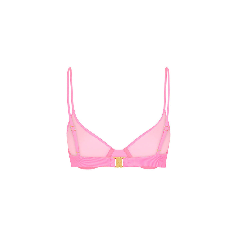 Slim Underwire Bra Bikini Top - Fairy Floss