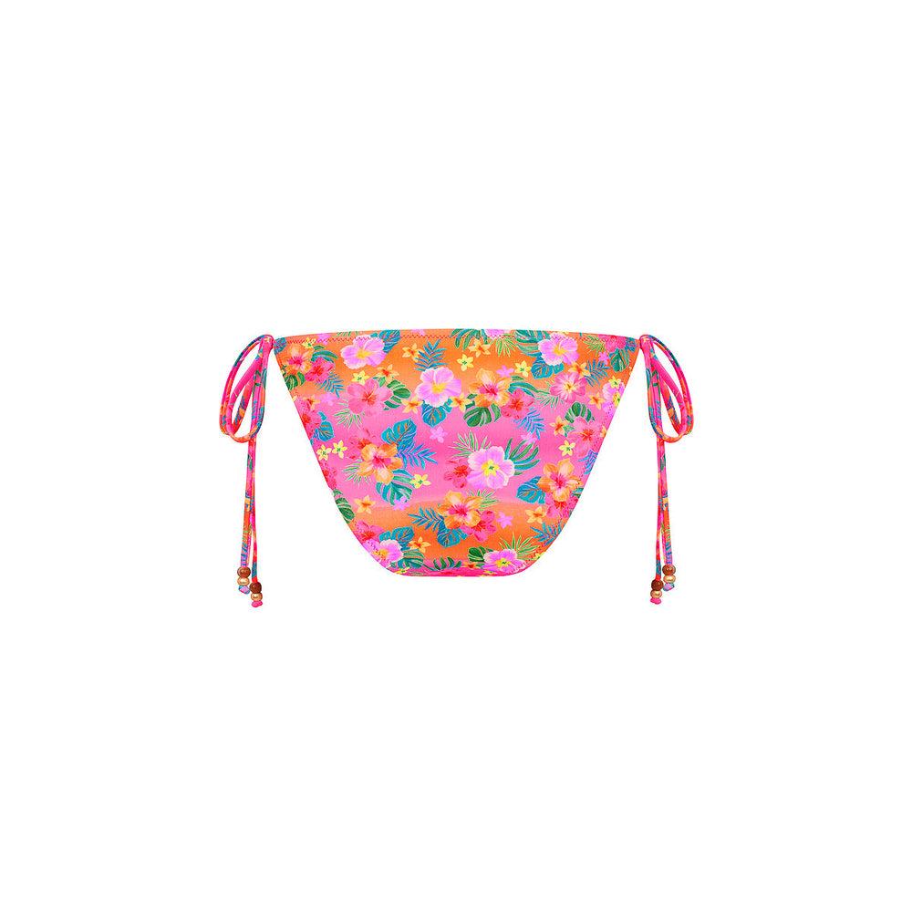 Full Coverage Tie Bikini Bottom - Summer Glow