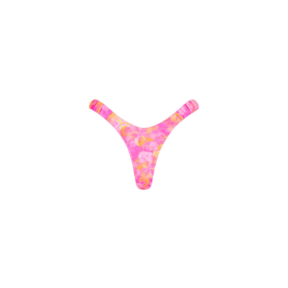 Retro Y Thong Bikini Bottom - Petal Pop