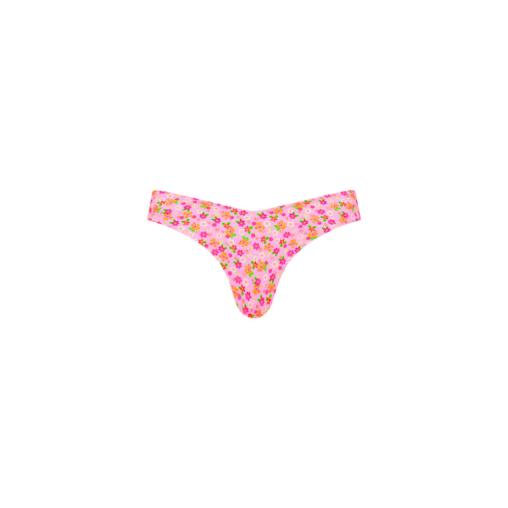 Cheeky V Bikini Bottom - Frangipani Fever