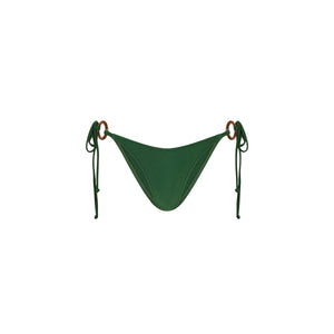 Ring Cheeky Tie Bikini Bottom - Jaded Juniper