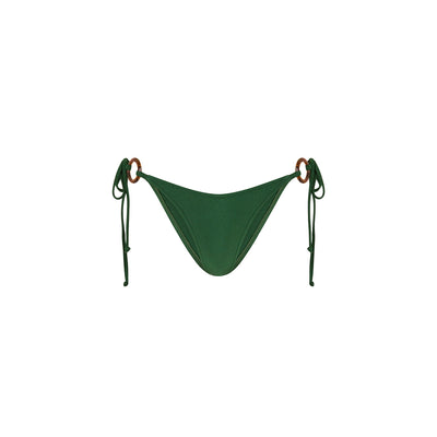 Ring Cheeky Tie Bikini Bottom - Jaded Juniper