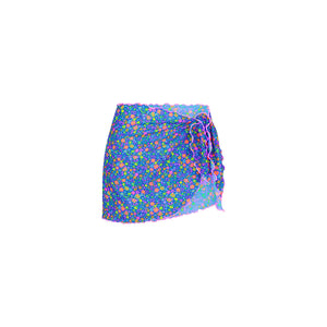 Mini Mesh Sarong - Electric Bloom