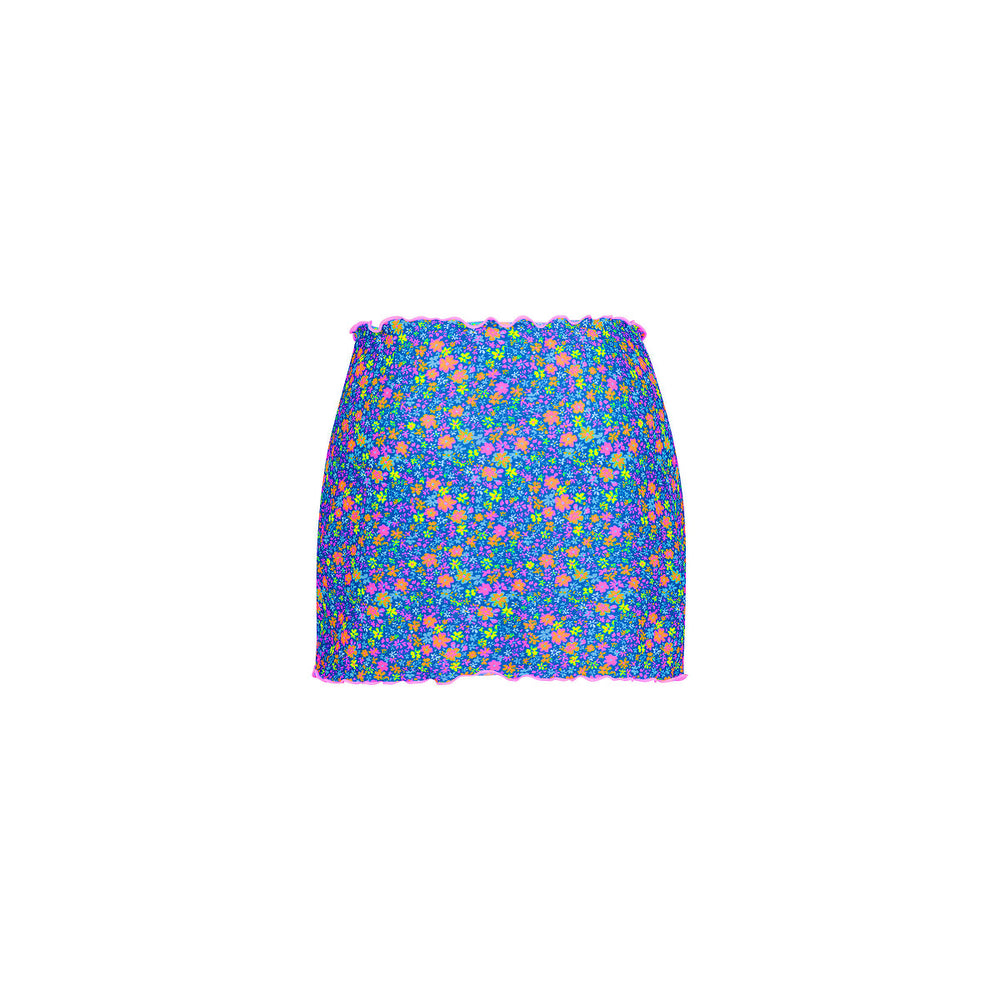 Mini Mesh Sarong - Electric Bloom
