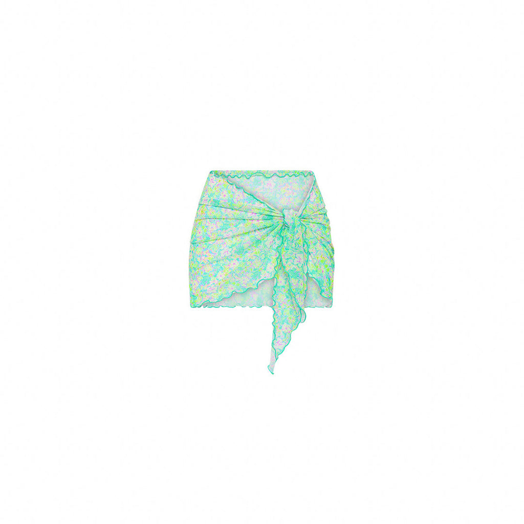 Mini Mesh Sarong - Hibiscus Fizz