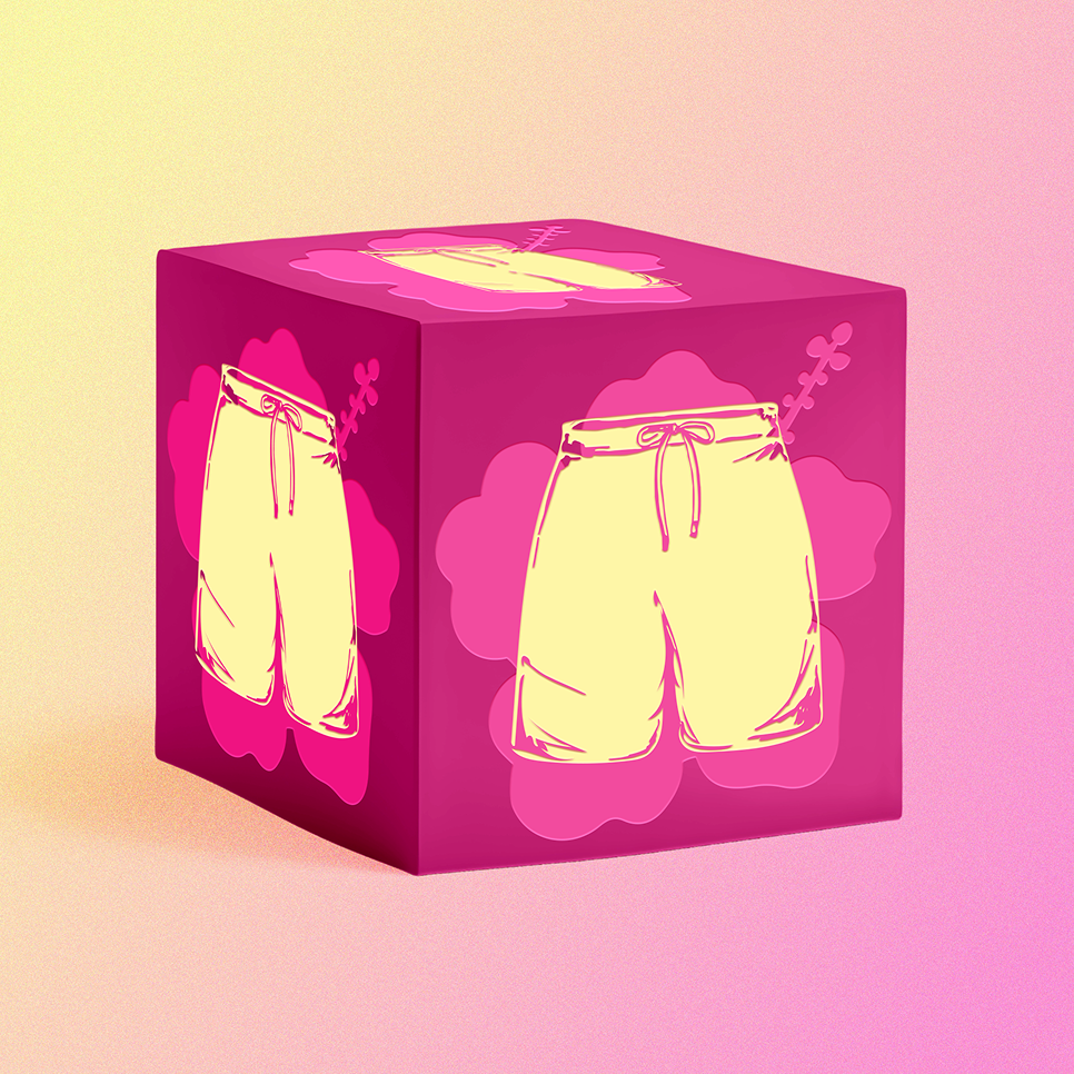 Mystery Men's Swim Trunks