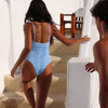 Shirred Low Back One Piece - Dream Flower