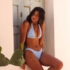 Shirred Minimal Full Coverage Bikini Bottom - Dream Flower