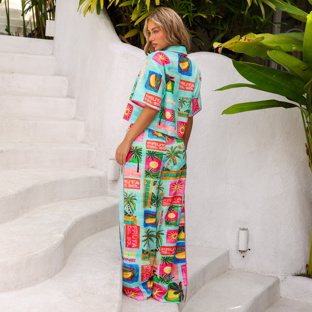 Short Sleeve Summer Shirt - Ocean Honey