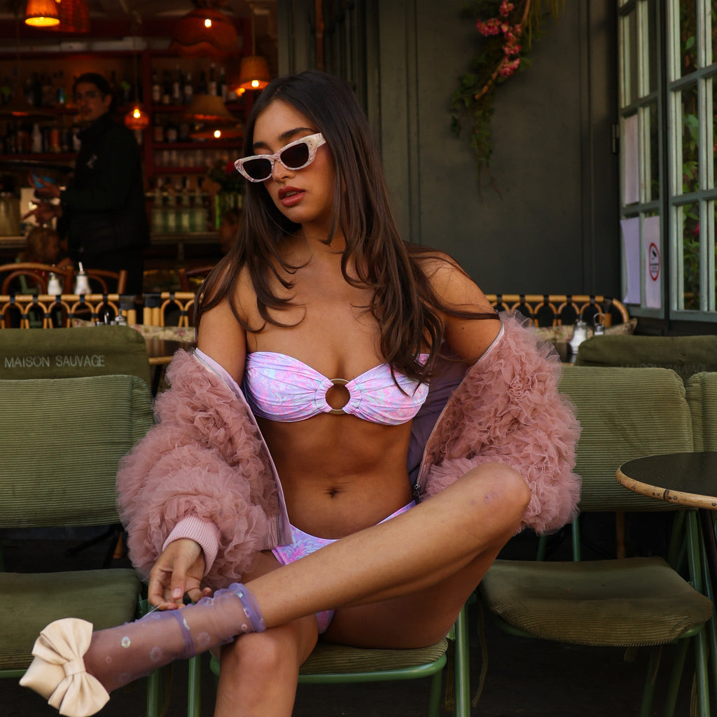 Strapless Bandeau Bikini Top - Lilac Love
