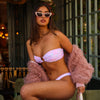 Strapless Bandeau Bikini Top - Lilac Love