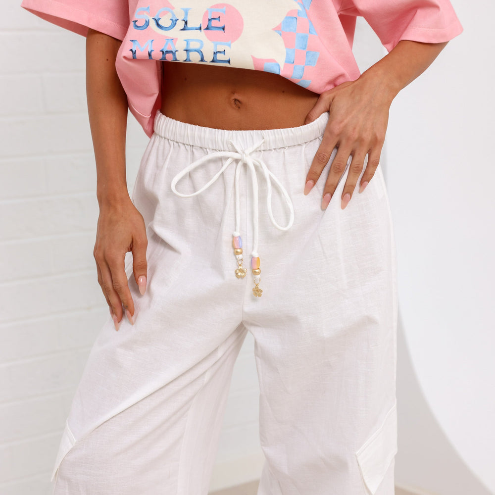 Sun Signs Cargo Pant - Whipped White