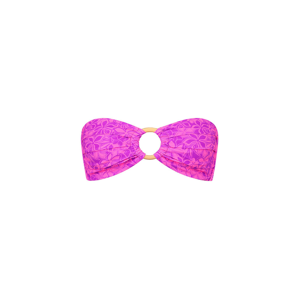 Strapless Bandeau Bikini Top - Bubble Berry