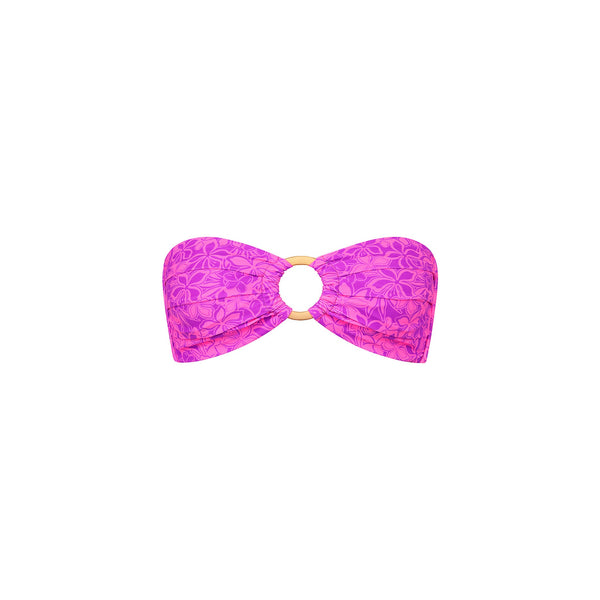 Strapless Bandeau Bikini Top - Bubble Berry