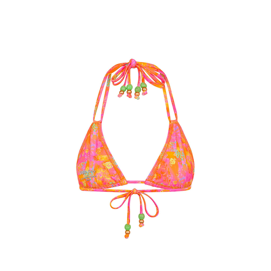Halter Bralette Bikini Top - Sunrise Kiss