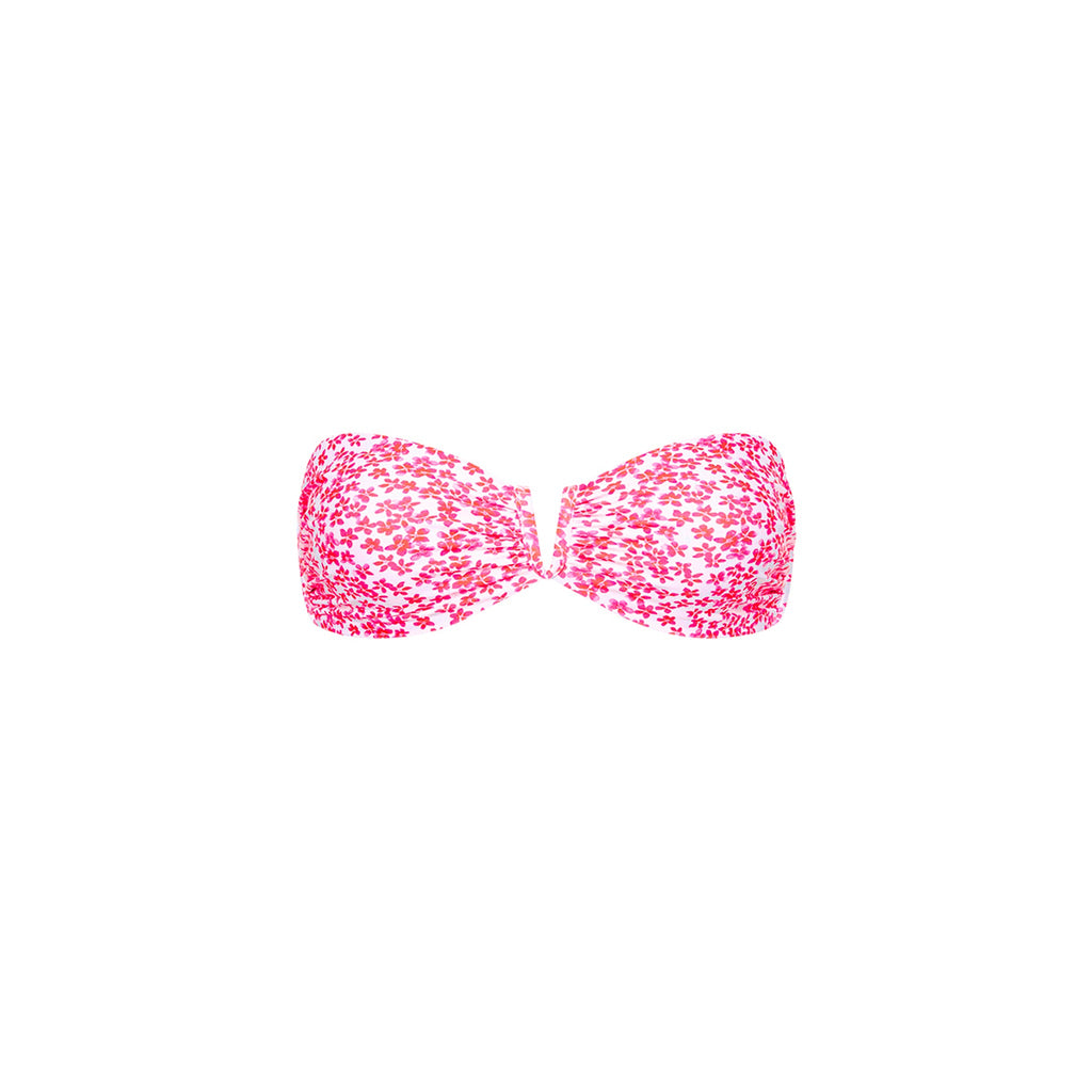 V Strapless Bandeau Bikini Top - Lovebug