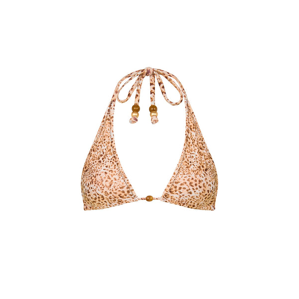 Classic Tie Halter Bikini Top - Wild Skies