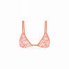 Twin Strap Bralette Bikini Top - Orange Fantasy