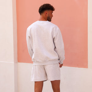 Unisex Crew Neck Sweater - Silver Stone