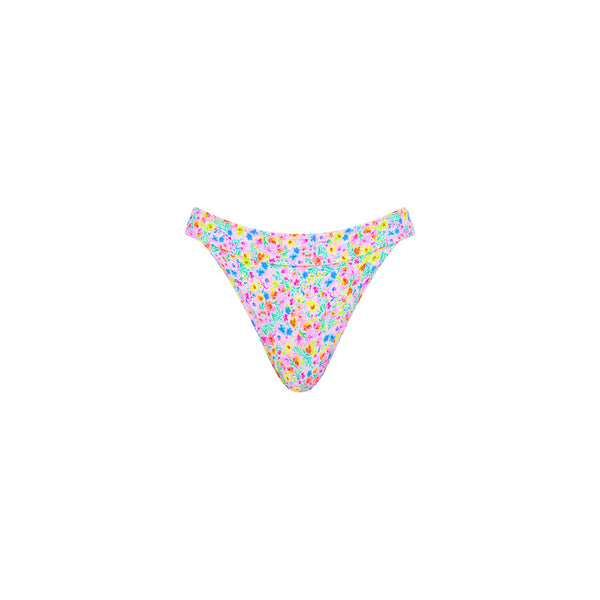 Wide Band Mid Full Coverage Bikini Bottom - Moonflower