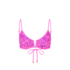 Bind Slim V Crop Bikini Top - Bubble Berry