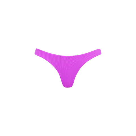 Tanning Thong Bikini Bottom - Electric Violet Ribbed –KulaniKinisCanada