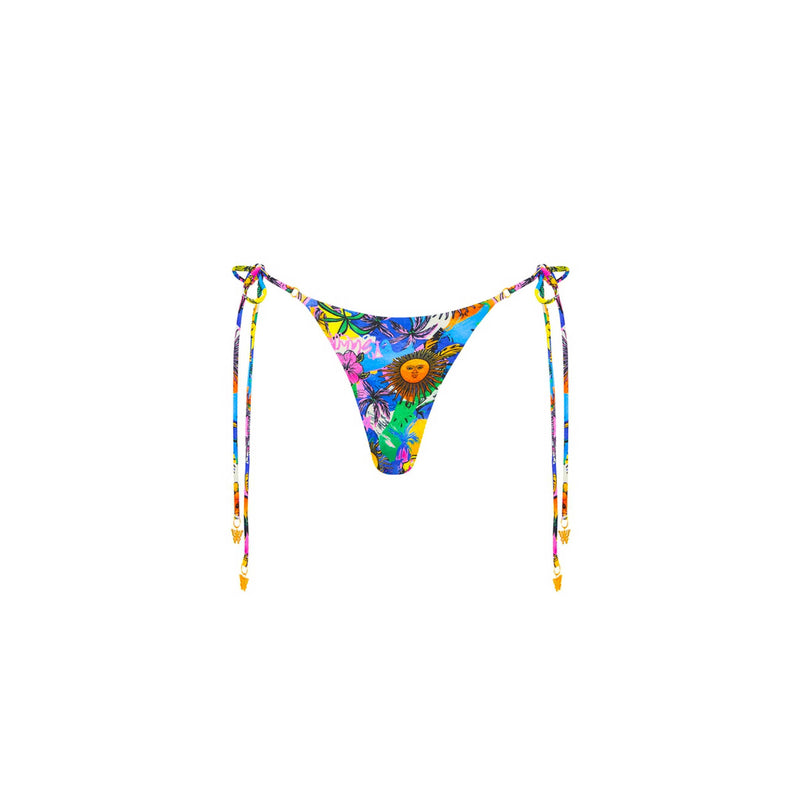 Thong Tie Side Bikini Bottom - Wild Sunchild