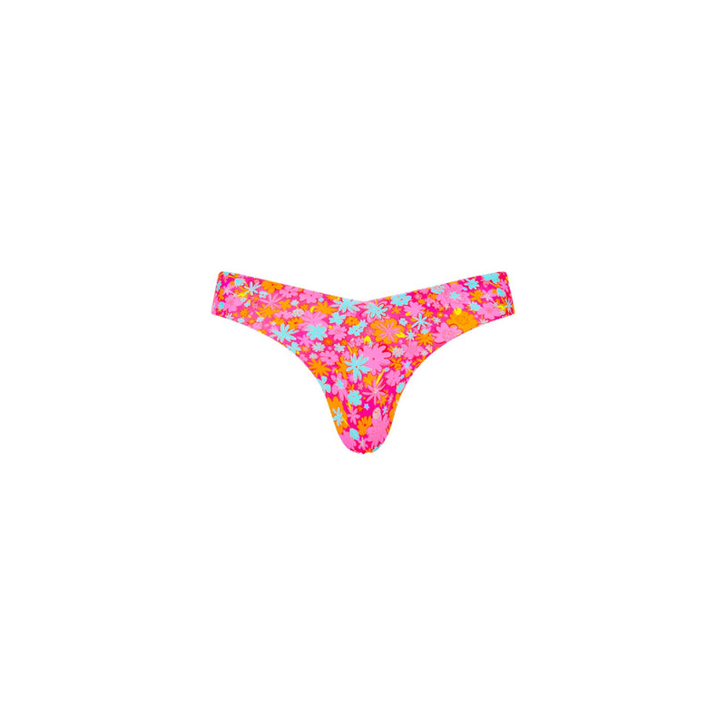 Cheeky V Bikini Bottom - Raspberry Rosé